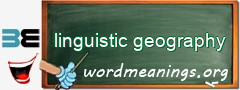 WordMeaning blackboard for linguistic geography